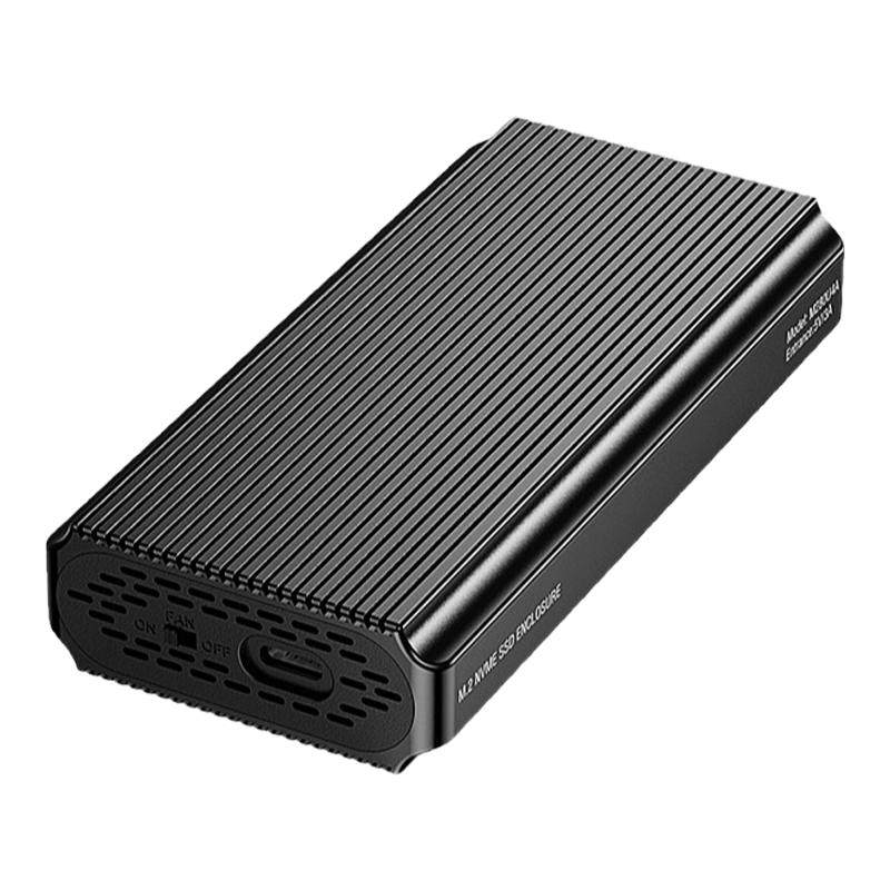 蓝硕带风扇40Gbps固态nvme硬盘盒铝合金兼容雷电4移动外置m2盒子