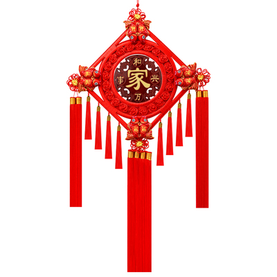 中国结挂件客厅大号桃木福字挂饰2025新款玄关乔迁红色喜庆平安结