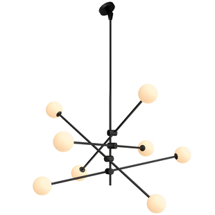 复式楼斜顶客厅魔豆分子吊灯现代简约尖顶斜面卧室阁楼斜坡屋顶灯