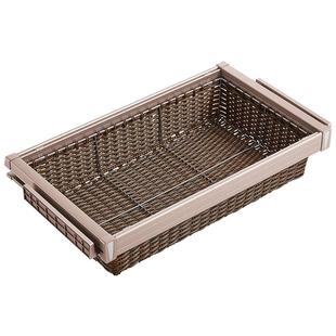 NUOMI/诺米 衣柜拉篮衣帽间收纳衣物藤篮阻尼柜内储物推拉拉篮