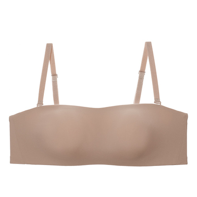 梧桐本色超薄光面抹胸款内衣可拆卸肩带大胸显小文胸观澜WN24159