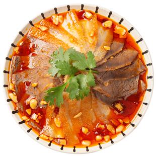 廖记棒棒鸡夫妻肺片600g四川成都特产卤味零食麻辣红油熟食凉拌