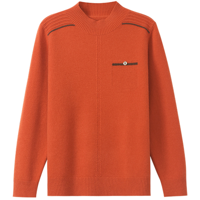 恒源祥100纯羊毛衫半高领毛衣女