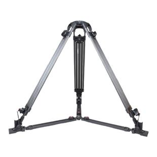 捷洋三脚架碳纤维JY0606CDP小摇臂三脚架滑轨轨道三角架75mm碗口 无云台可放测温仪器 多功能支架三角架