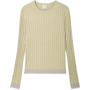 Juicy Couture橘滋针织衫女2026年春季新款修身撞色罗纹打底上衣