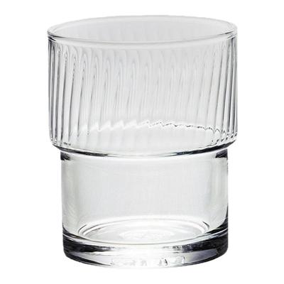 迦乐进口套叠竖纹玻璃杯
