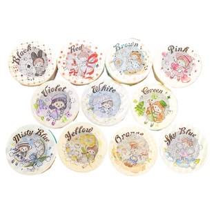 【卓大王】新款全套色调系列和纸胶带调调卡通少女手账画贴纸分装