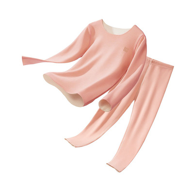 猫人德绒发热青少年羊毛保暖内衣