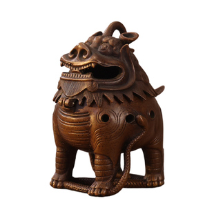 复古香炉纯铜家用迷你香器室内熏香炉小号甪端创意檀香中式香薰炉