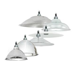 户外吊装4.5孔圆形灯罩E27灯座养殖照明铝外壳不锈钢露天防水聚光