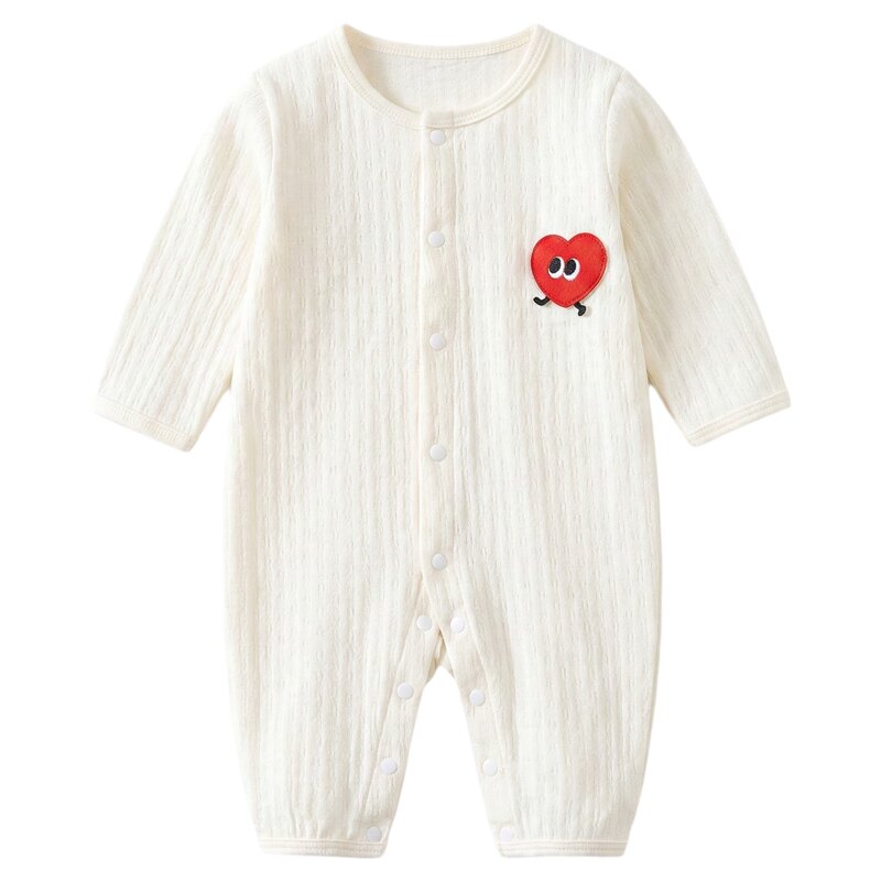 【2件装】皮偌乔新生婴儿纯棉连体衣宝宝春秋款长袖哈衣打底睡衣