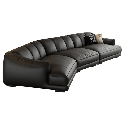 法莎蒂简约客厅真皮沙发