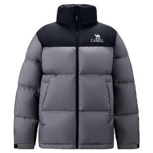 王俊凯同款骆驼火山羽绒服男冬季加厚保暖防寒面包服短款男装外套