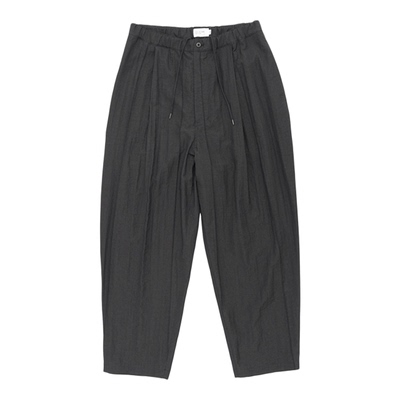 细褶线透气锥形休闲长裤PT07261