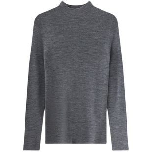 西田设｜【可机洗扬子纱升级60支羊毛】无缝一体半高领打底针织衫