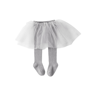 贝肽斯婴儿打底裤女宝宝连裤袜春夏女童公主纱裙外穿蓬蓬裙裤袜S