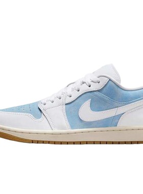 AIRJORDAN1牛仔蓝白拼接板鞋