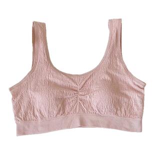 大码超薄文胸兔耳朵杯200斤中老年妈妈夏季背心式内衣无海绵透气