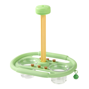 鹦鹉空中食盒虎皮牡丹专用喂食器站架鸟食盘防溅食盒悬挂笼内装饰