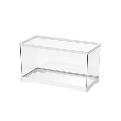 桌面乌龟缸爬台生态造景带晒台亚克力家用新款小型养龟专用饲养箱