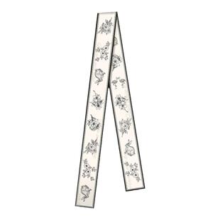 xinuosichou惜诺 猫科动物 原创桑蚕丝长条丝巾腰带 真丝飘带系脖