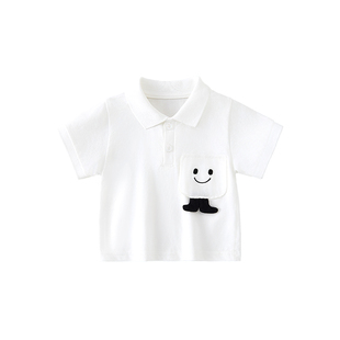 男童polo衫儿童短袖t恤洋气婴儿衣服休闲夏装女宝宝小童上衣T夏季