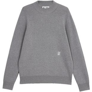 杰克琼斯秋季男士百搭简约舒适质感时尚字母可机洗针织衫毛衣男装