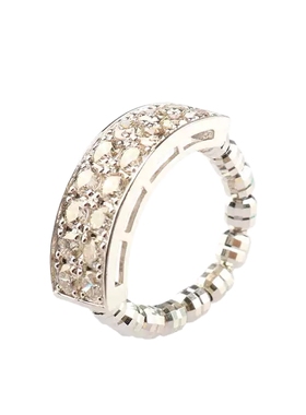 中古95新日本进口可调线圈形群镶钻石铂金950戒指50-60号