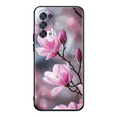 luckrider适用于OPPOReno5手机壳opp0reno5花卉opreno5软胶pegm00防摔reno5k女神pegt00外壳PEGT00保护套PEGM