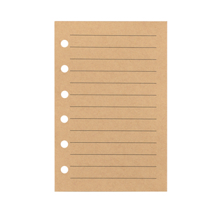 活页A7空白横线周计划内芯一日一页活页替芯记账本月计划活页内页