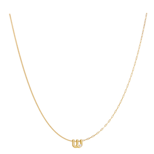 ARSIS字母吊坠项链纯银s925轻奢ab链小众设计女新款锁骨链送礼