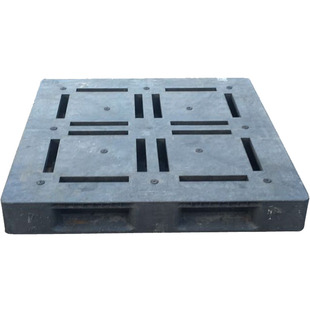 二手日本进口重型塑料卡板仓库托盘平板田字灰色工业物流叉车托板