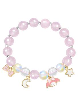 三丽鸥粉水晶手链串珠