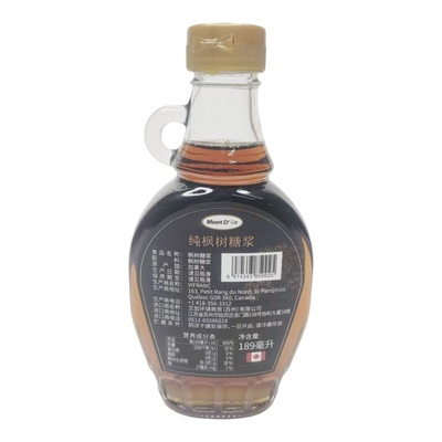 加拿大原装进口枫糖浆189ml