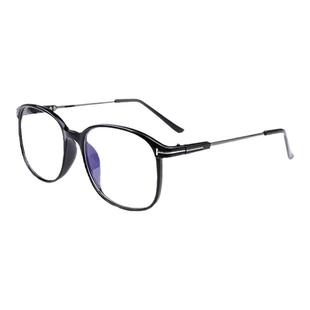 韩版复古透明眼镜ins网红同款清新素颜大方框眼镜圆脸学生配近视