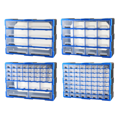 五金工具零件箱抽屉式收纳盒子分格箱积木手机零件螺丝分类收纳柜