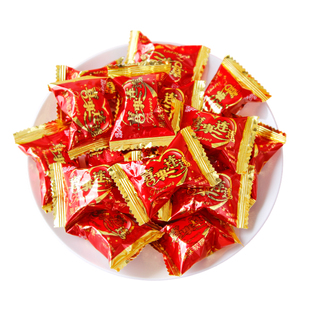 马大姐喜事连连喜糖500g散装水果味软糖休闲零食婚庆橡皮糖批发