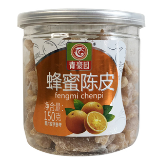 青豪园甘草蜂蜜陈皮蜜饯果干休闲零食易拉罐装茶点解馋食品150g