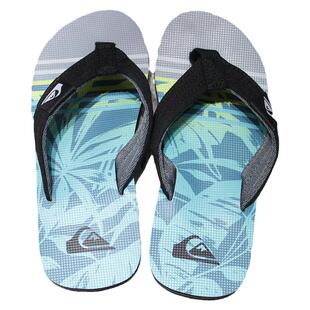 速发Quiksilver2025新款夏季布艺拖鞋儿童家用潮牌时尚防滑人字拖