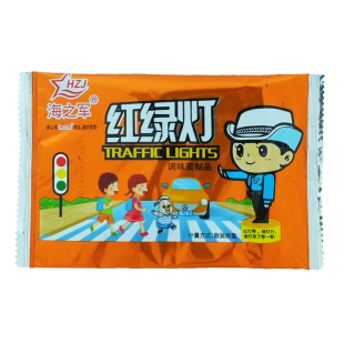 海之军红绿灯辣片30小包办公室解馋小吃袋装休闲怀旧面筋辣条零食