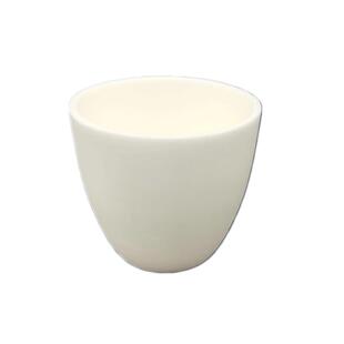 99氧化铝坩埚实验室马弗炉耐高温圆弧形热分析挥发分陶瓷刚玉坩埚