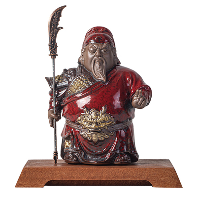 久造新中式文武财神关羽摆件