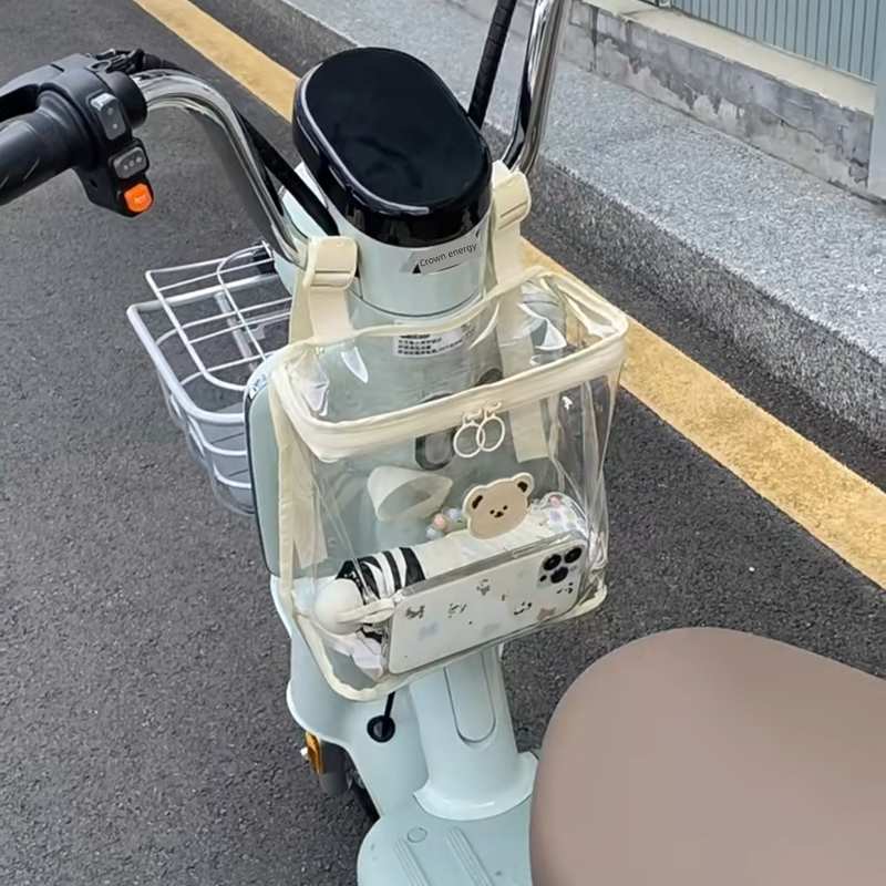 电动汽车前口袋防水挂袋收纳神器雅迪电池汽车收纳袋手机充电器