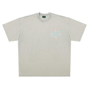 AFGK重磅水洗三色基础款短袖t恤男女国潮夏季五分袖美式休闲体恤