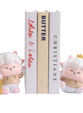 得意洋羊书档摆件创意可爱小礼物