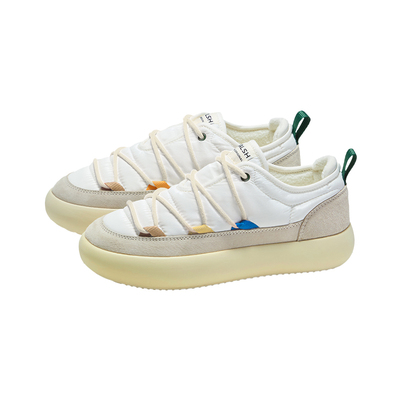 保暖低帮雪地靴男女同款