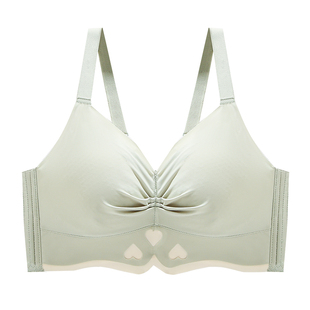 无痕内衣女士大胸显小雷聚拢胸托收副乳防下垂全罩杯夏季薄款文胸