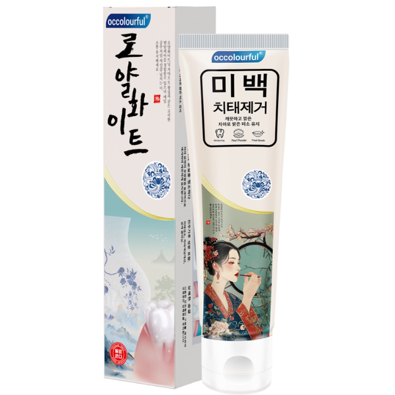 韩国进口去烟渍茶渍美白牙膏