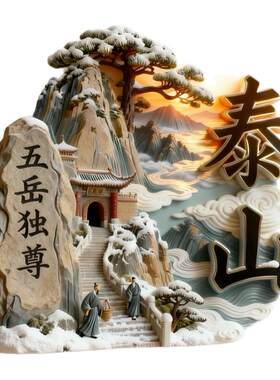 中国城市古迹景点金属磁贴冰箱贴