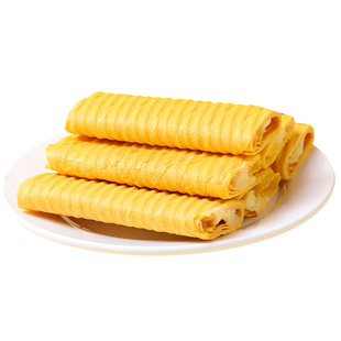 哥布林0添加蔗糖流心蛋酥咸蛋黄芝士味夹心鸡蛋卷休闲零食好吃